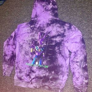 Primitive x Dragon Ball Super Beerus Purple Wash Hoodie